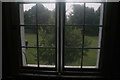 View of a tree through a window of Strawberry Hill House