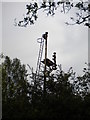 Bracket signal post north of Bidston