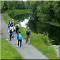 NS5768 : Geograph members enjoy a walk along the Forth and Clyde Canal by Alan Murray-Rust