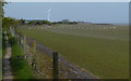 Wales Coast Path and salt marsh at Whelston