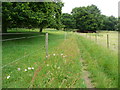 The Hertfordshire Way passing the parkland of The Bury, St Paul