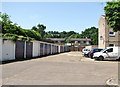 A row of garages at William Mear Gardens