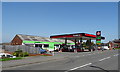 Service station and shop on Ladywood Road (A6096), Kirk Hallam