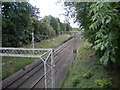 Railway line south west of Congleton station