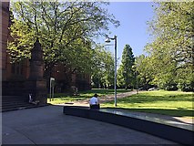 NS5666 : Grounds to the rear of Kelvingrove Art Gallery and Museum, Glasgow by Robin Stott