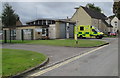 SP2032 : Ambulance Station and ambulance, Parkers Lane, Moreton-in-Marsh by Jaggery