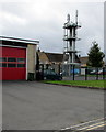 SP2032 : Fire station training tower, Parkers Lane, Moreton-in-Marsh by Jaggery