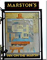 Inn on the Marsh name sign, Moreton-in-Marsh