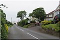 B3191 approaching Blue Anchor railway crossing