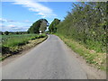 Minor road near Balloch approaching its junction with the B954 road