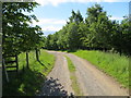 Farm track leading to Inverquiech