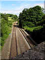 Welsh Marches Line railway from Caerleon towards Cwmbran 