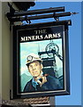 Sign for the Miners Arms, Church Gresley