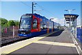 Citylink Tram-Train 399 206 at Rotherham Parkgate tram stop, Rotherham