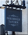 Sign for the Freehold Tavern, Newhall, Swadlincote