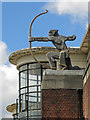 The "Archer" sculpture at East Finchley tube station