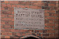 Foundation stone, Dagnall Street Baptist Church