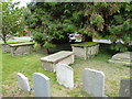 Chest tombs, St Aeta churchyard