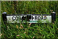 Damaged road sign, Lettergash