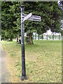 TM1179 : Signpost at Diss Park by Geographer