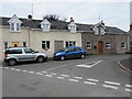 Houses and cars, School Row, Llanfrynach