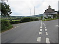 Minor crossroads in Talybont-on-Usk