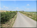 Road (B7063) passing through farmland near to Sheddock