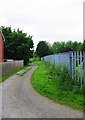 Public footpath adjacent to cemetery, St. John