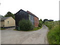 Old barns beside the track