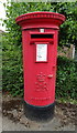 Elizabeth II postbox on Hallingbury Road, Bishop