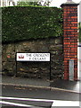 The Crescent/Y Cilgant name sign, Tredegar