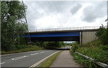 TQ3799 : M25 Motorway bridge over Meridian Way (A121), Waltham Abbey. by JThomas