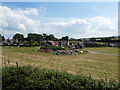 Buildings and farmland at Woolston