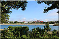 Looking across Marine Lake to Southport