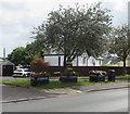 Caerleon in Bloom flower tubs, Tram Road, Caerleon