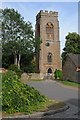 The tower of Staverton church