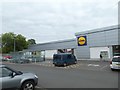 The north side of Wincanton Lidl supermarket