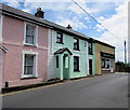 Pink and green, Hill Street, New Quay