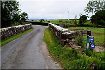 H4969 : Damaged wall to former railway bridge, Edenderry by Kenneth  Allen