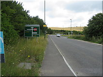 TQ2912 : Road sign when heading east out of Pyecombe by Thoma
