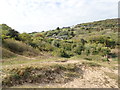 Holiday chalets on Penmaen Burrows