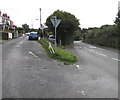 Fork in the road, Lodge near Wrexham