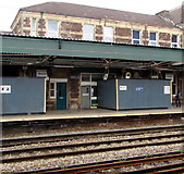 ST3088 : Public toilets on platform 2, Newport railway station by Jaggery