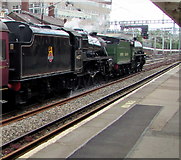 ST3088 : Black 5 passing through Newport station by Jaggery