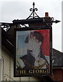 Sign for the George public house, Redbourn