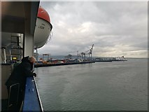 J3677 : Onboard the Stena Lagan, Victoria Channel, Belfast Harbour by Phil Champion