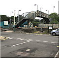 Pengam railway station footbridge