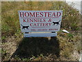 Homestead Kennels & Cattery sign