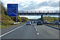 Bridge over the Southbound M11 near Whittlesford