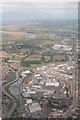 River Parrett and Castlefield Industrial Estate, Bridgwater: aerial 2019